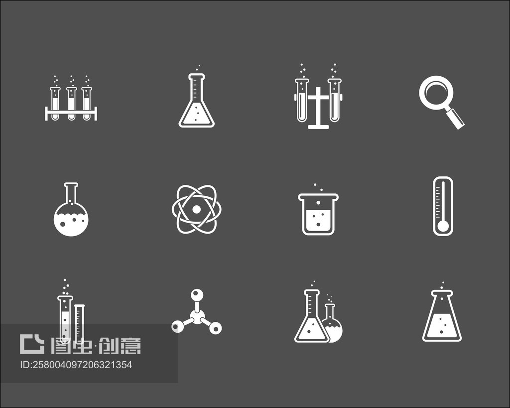 一組科學(xué)和研究圖標Set of science and research icons